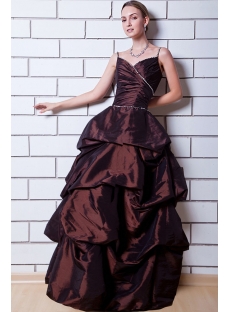 Chocolate Military Ball Gown Long IMG_0727
