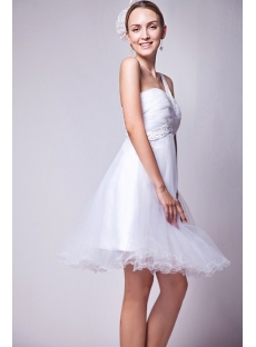 Cute One Shoulder White Short Quinceanera Dress IMG_1265