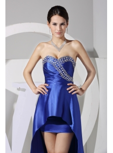Cute Royal High-low Prom Dress with Train WD1-058