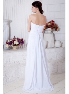 Discount White Split Front Sweetheart Beach Brida Gown IMG_7018