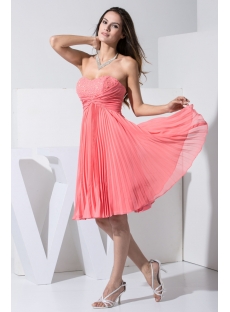 Elegant Sweetheart Watermelon Pregnancy Prom Dresses WD1-011