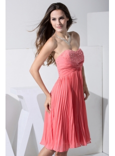 Elegant Sweetheart Watermelon Pregnancy Prom Dresses WD1-011