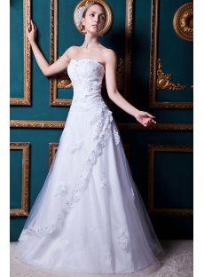 Equisite Floor Length 2013 Wedding Dress with Corset Back IMG_1692