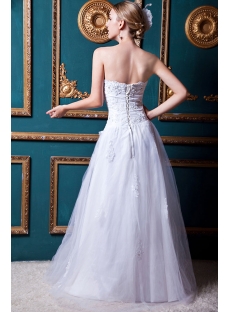 Equisite Floor Length 2013 Wedding Dress with Corset Back IMG_1692
