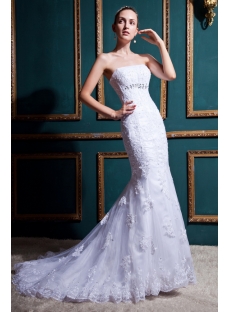 Gentle Mermaid Lace Wedding Dresses 2012 IMG_0397