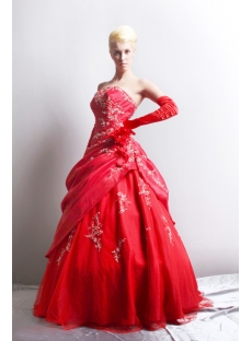 Gorgeous Red Pretty Quinceanera Dress Ball Gown SOV113004
