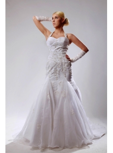 Halter Mermaid Wedding Dresses with Sweetheart Neckline SOV110026