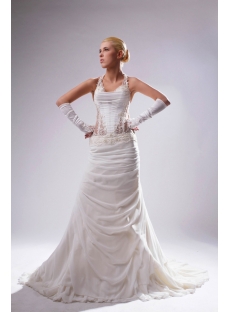 Halter Sexy Illusion Beach Bridal Gown in Summer SOV110010