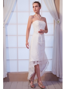 High-low Beach Lace Bridal Gown IMG_0234