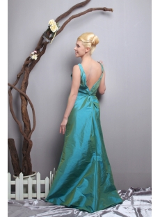 Hunter Green V-neckline Couture Prom Dress 2012 SOV111025