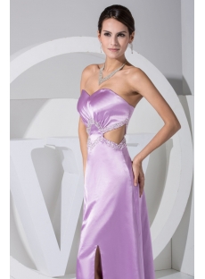 Lavender Ankle Length Sexy Evening Cocktail Dresses WD1-049