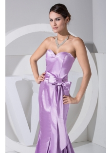 Lilac Clearance Trumpet Prom Dress with Sash WD1-051