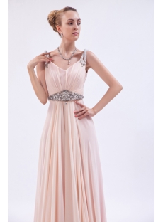 Luxurious Chiffon Coral Prom Dress 2013 im_9897