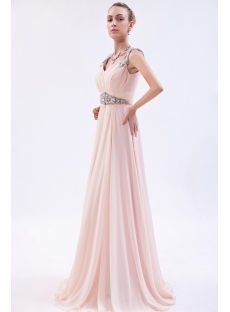 Luxurious Chiffon Coral Prom Dress 2013 im_9897
