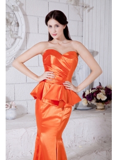 Orange Sexy Mermaid Celebrity Dress IMG_7454