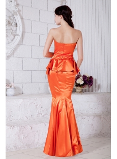 Orange Sexy Mermaid Celebrity Dress IMG_7454