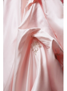 Pink Luxurious Satin Bridal Gown with Embroidery SOV110037