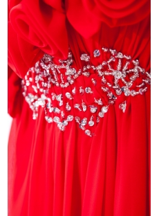 Red Maternity Bridesmaid Dress IMG_9842