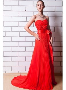 Red Pleat Brilliant Celebrity Dress IMG_0712