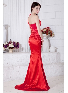 Red Sheath Pretty Prom Dress with One Shoulder IMG_6891