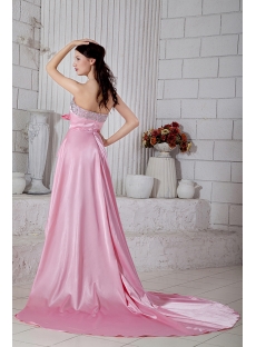 Romantic Pink Sweet 16 High-low Prom Dress IMG_6826