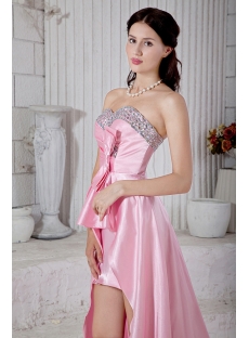 Romantic Pink Sweet 16 High-low Prom Dress IMG_6826