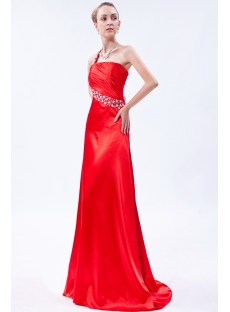 Sexy Red One Shoulder Open Back Graduation Dress IMG_9734