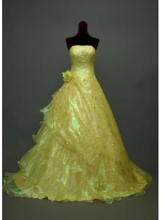 Simple Lemon Yellow Quinceanera Dresses img_7031