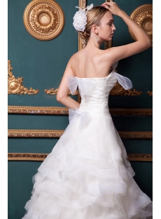 Strapless 2013 Stylish Elegant Ruffle Wedding Dress IMG_1520