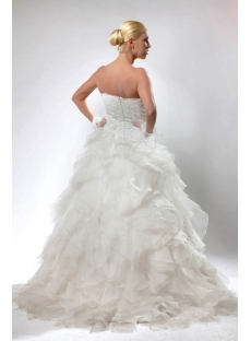 Strapless Ball Gown Wedding Dresses 2013 with Ruffle SOV110019