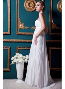 Strapless Ivory Empire Elegant Beach Wedding Dress IMG_1638