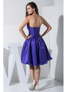 Strapless Royal Blue Short Quinceanera Dress WD1-009