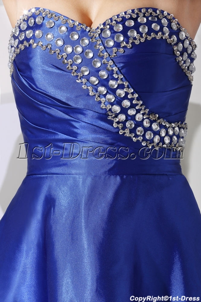 Cute Royal High Low Prom Dress With Train Wd1 058 1st Dress Com