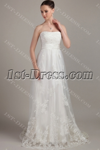 Cheap Ivory Beautiful Maternity Bridal Gown IMG_3194