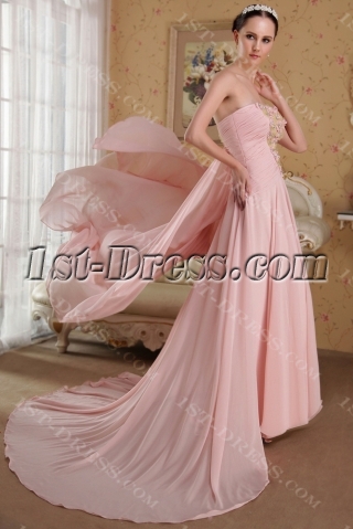 Dusty Pink Romantic Celebrity Inspired Prom Dresses 2013 IMG_3625