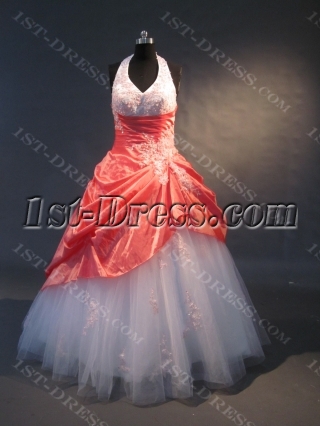 Pretty Coral Quinceañera Collection Dress Sale IMG_2002