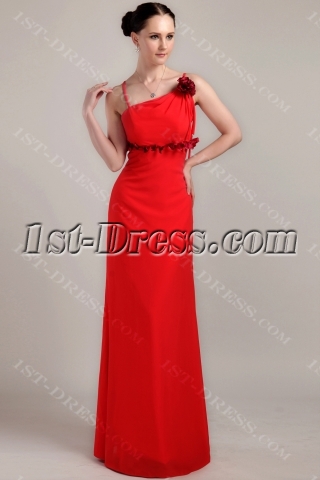 Red Pretty Graduation Dresses for high school IMG_3318