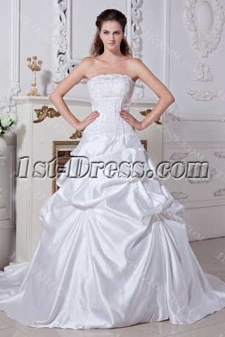 Strapless 2013 Wedding Dresses Bridal Gowns IMG_1972