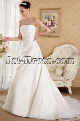 Strapless Bridal Gown 2013 Spring IMG_3525