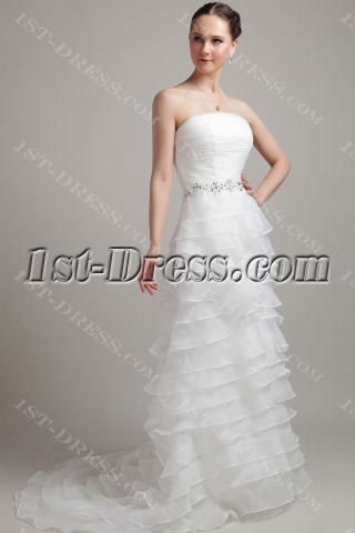 Strapless Unique Bridal Gowns 2013 IMG_3151