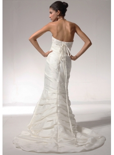 2012 Empire Sheath Satin Simple Destination Wedding Dresses with Lace up bdjc890508