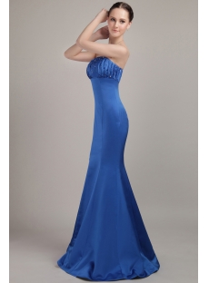 2012 Royal Blue Sheath Style Bridesmaid Dresses IMG_3082