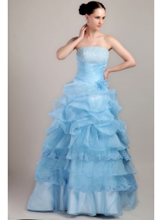 Beautiful Aqua Best Quinceanera Dress Cheap IMG_3446