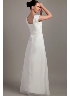 Beautiful White Long Junior Prom Dress IMG_3297