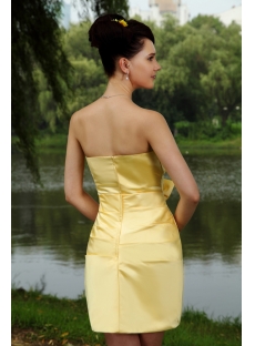 Beautiful Yellow Mini Short Sweet 16 Dress IMG_0782