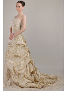 Champagne Charming Princess Bridal Gown IMG_3124