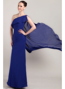 Charming Royal Blue One Shoulder Long 2013 Prom Gown IMG_3327