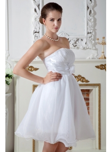 Cheap Ivory Short Quince Gown Dress IMG_1953