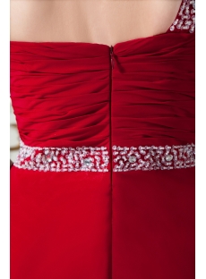 Chiffon Red One Shoulder Formal Evening Dress IMG_1868