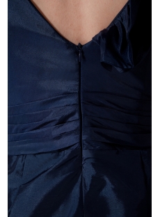 Dark Blue Mini Cocktail Dress with V-neckline IMG_2010